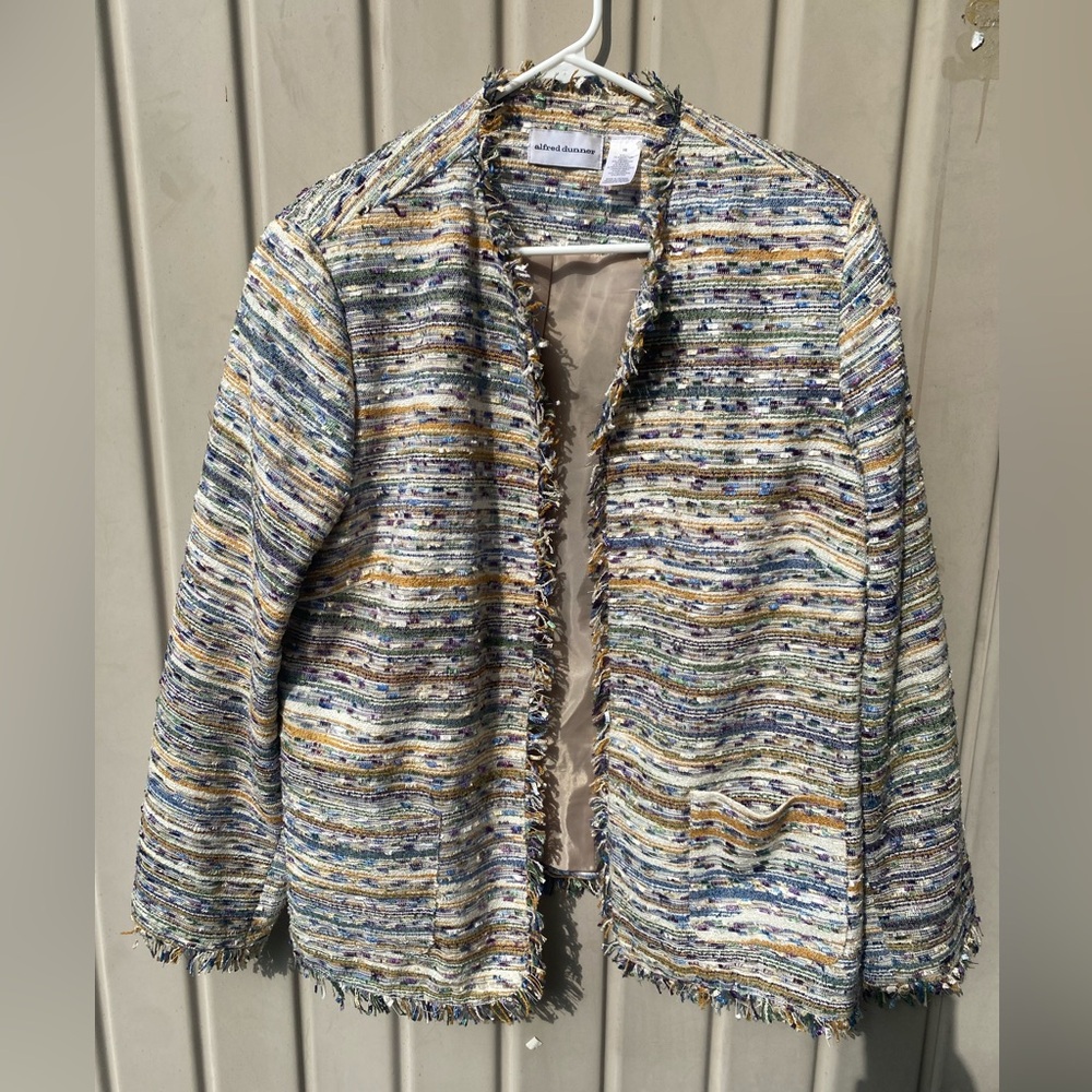 Alfred Dunner Suit TelaMultiple Color Women Jacket sz 16 pre owned - Picture 2 of 5